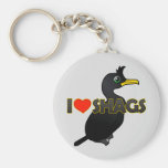 I Love Shags Basic Keychain
