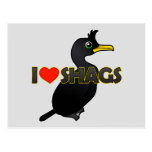 I Love Shags Postcard