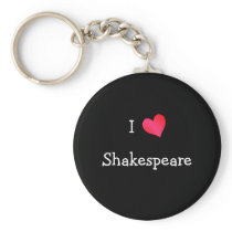 I Love Shakespeare Key Chain