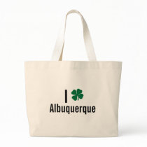 I love (shamrock) Albuquerque St Patricks Day Bag