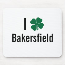 I love (shamrock) Bakersfield St Patricks Day mousepads by funnycustomtshirts I love (shamrock) Bakersfield St Patricks Day mousepads
