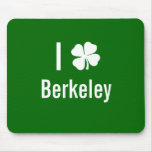 I love (shamrock) Berkeley St Patricks Day Mouse Mats