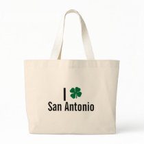 I love (shamrock) San Antonio St Patricks Day bags by funnycustomtshirts I love (shamrock) San Antonio St Patricks Day bags