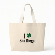 I love (shamrock) San Diego St Patricks Day bags by funnycustomtshirts I love (shamrock) San Diego St Patricks Day bags