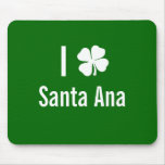 I love (shamrock) Santa Ana St Patricks Day Mouse Mats