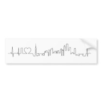 I love Shanghai (ecg style) souvenir Bumper Sticker