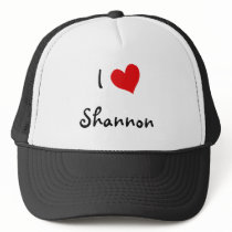 I Love Shannon hats