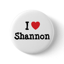 I love Shannon heart T-Shirt buttons