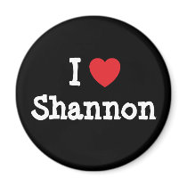 I love Shannon heart T-Shirt magnets