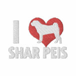 I Love Shar Peis Embroidered Polo Shirt