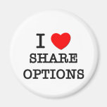 I Love Share Options Fridge Magnets