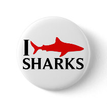 I Love Sharks Pins