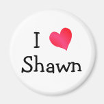 I Love Shawn Refrigerator Magnets