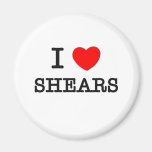 I Love Shears Refrigerator Magnet