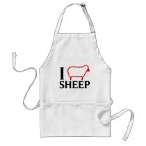 I Love Sheep Aprons