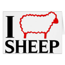 I Love Sheep Card