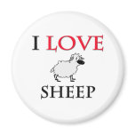 I Love Sheep magnets