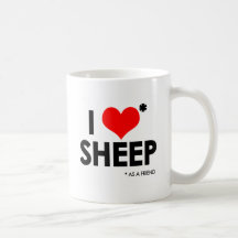 I Love * Sheep Mug
