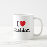 I love Sheldon heart custom personalized Mug