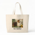 I love Shelties tote bag by showdogs I love Shelties tote bag