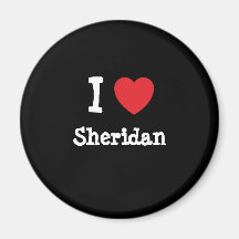 I love Sheridan heart T-Shirt Fridge Magnet