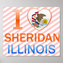 I Love Sheridan, IL Posters