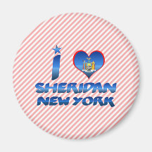 I love Sheridan, New York Magnet