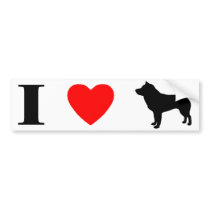 I Love Shiba Inus Bumper Sticker