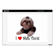 I Love Shih Tzu 15" Laptop Decal