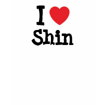 I love Shin heart T-Shirt by funnycustomtshirts I love Shin heart T-Shirt