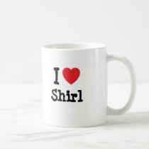 I love Shirl heart T-Shirt mugs