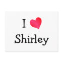 I Love Shirley postcards