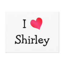 I Love Shirley postcards by definingyou I Love Shirley postcards