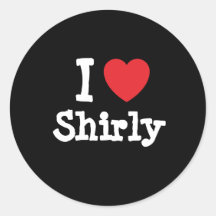 I love Shirly heart T-Shirt Sticker