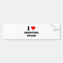 I Love Shooting Stars Bumper Stickers