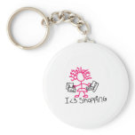 I love shopping key chain