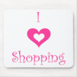I Love Shopping Mouse Pad mousepads