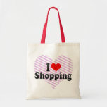 I Love Shopping Tote Bag