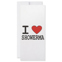 I Love Showerma rack cards