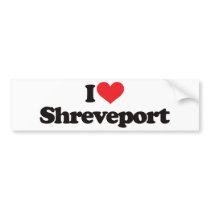 I Love Shreveport bumper stickers by visualnewbie I Love Shreveport bumper stickers