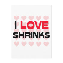 I LOVE SHRINKS postcards