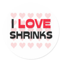 I LOVE SHRINKS stickers