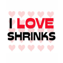 I LOVE SHRINKS t-shirts by professions I LOVE SHRINKS t-shirts