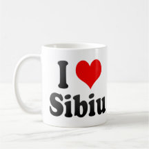 I Love Sibiu, Romania Coffee Mugs