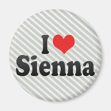 I Love Sienna Fridge Magnet