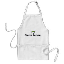 I Love Sierra Leone Flag Apron