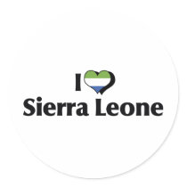I Love Sierra Leone Flag Sticker