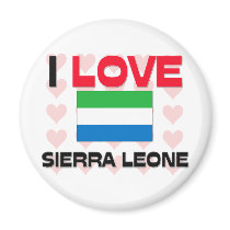 I Love Sierra Leone magnets