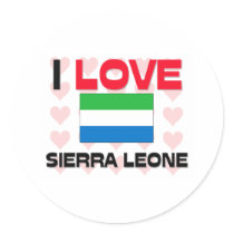 I Love Sierra Leone stickers by tshirtshirts I Love Sierra Leone stickers