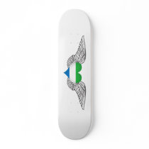 I Love Sierra Leone -wings Custom Skateboard